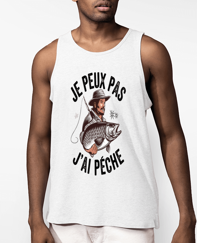 Débardeur Homme je peux pas j'ai pêché Par bwilfy