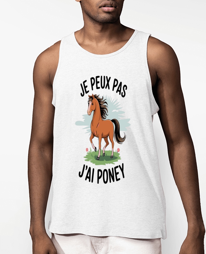 Débardeur Homme je peux pas j'ai poney Par bwilfy