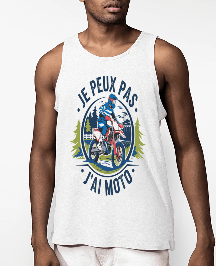 Débardeur Homme je peux pas j'ai moto Par bwilfy