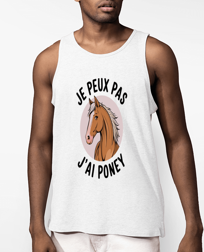 Débardeur Homme je peux pas j'ai poney Par bwilfy
