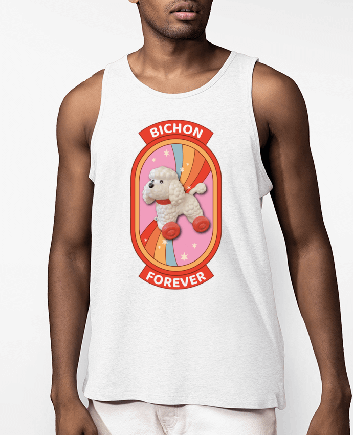 Débardeur Homme Bichon forever Arc-en-ciel Par Unik&moi
