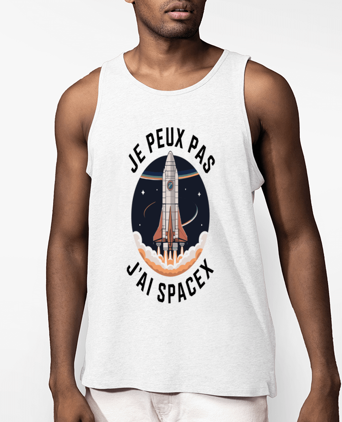 Débardeur Homme je peux pas j'ai spacex Par bwilfy