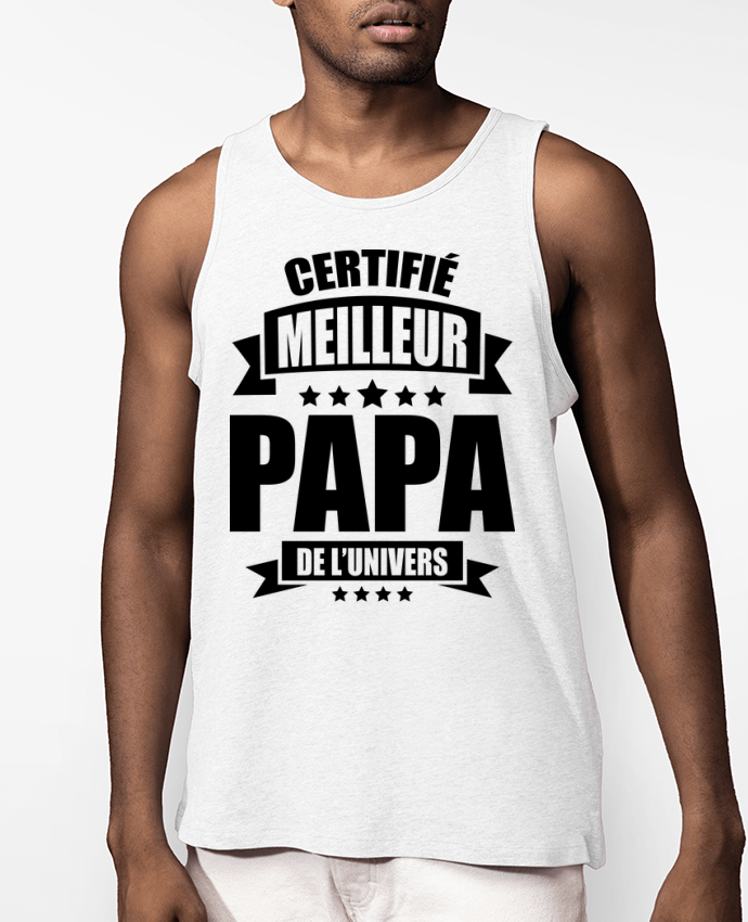 Débardeur Homme Bio certifié meilleur papa de l'univers Par DomTomShirt