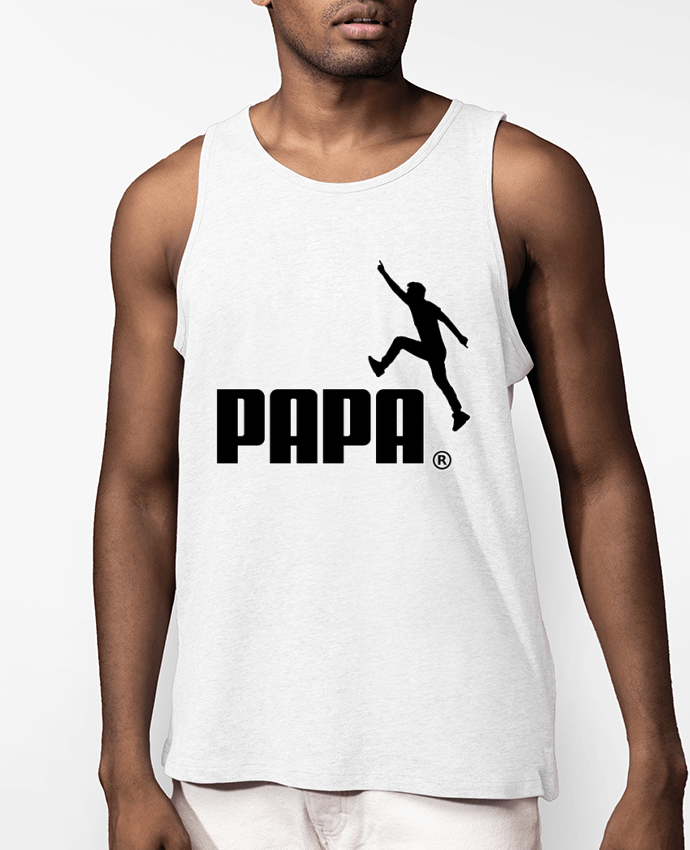 Débardeur Homme Papa noir Par JYR Studios