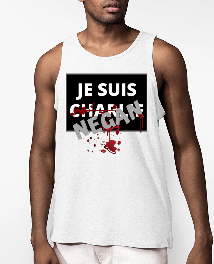 Débardeur Homme Je suis Charlie Negan Par Cheerocki