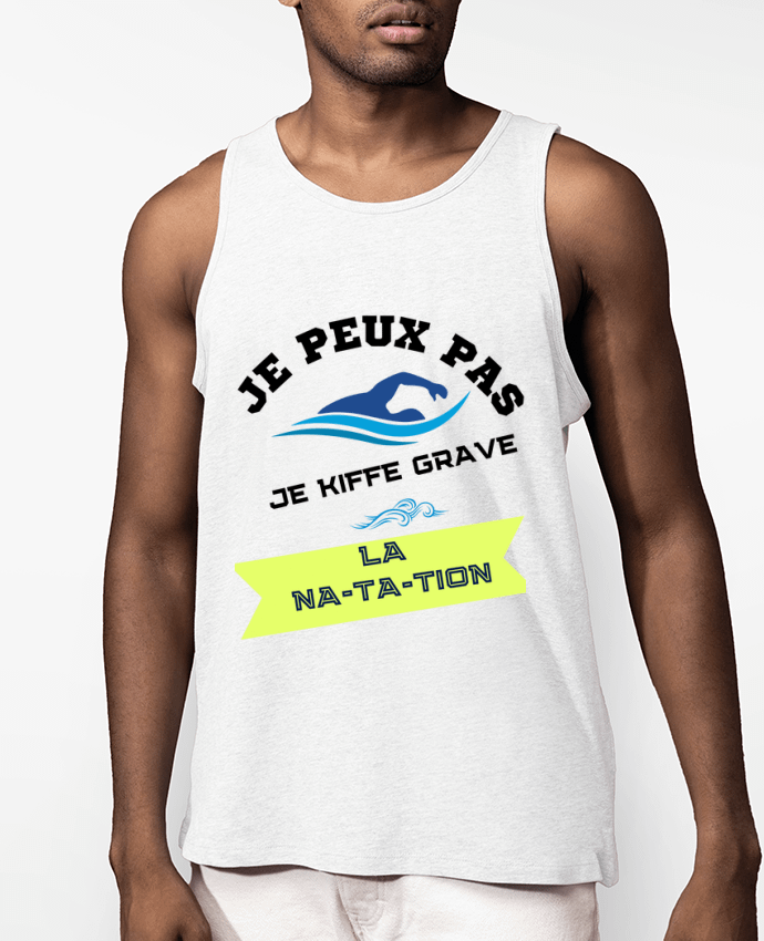Débardeur Homme je peux pas, je kiffe grave la natation Par Fridaé