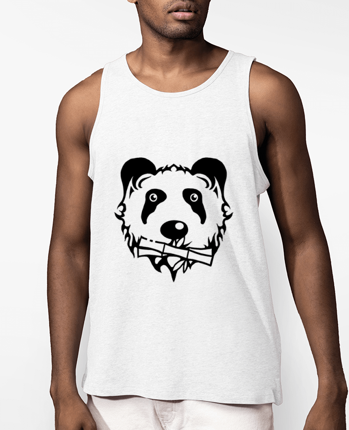 Débardeur Homme panda noir Par Dr0agon