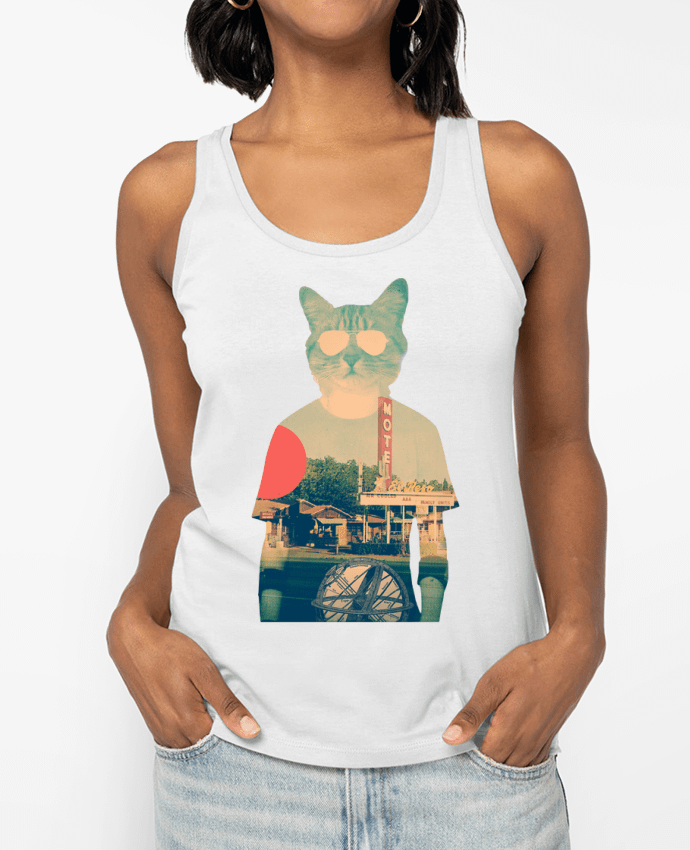 Débardeur écoresponsable femme Cool cat Par ali_gulec