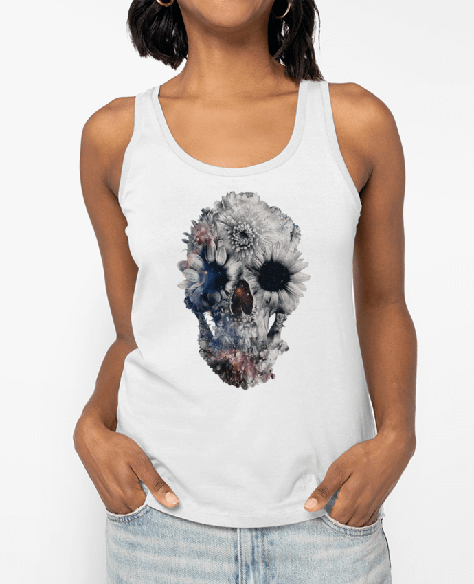 Débardeur Floral skull 2 Par ali_gulec