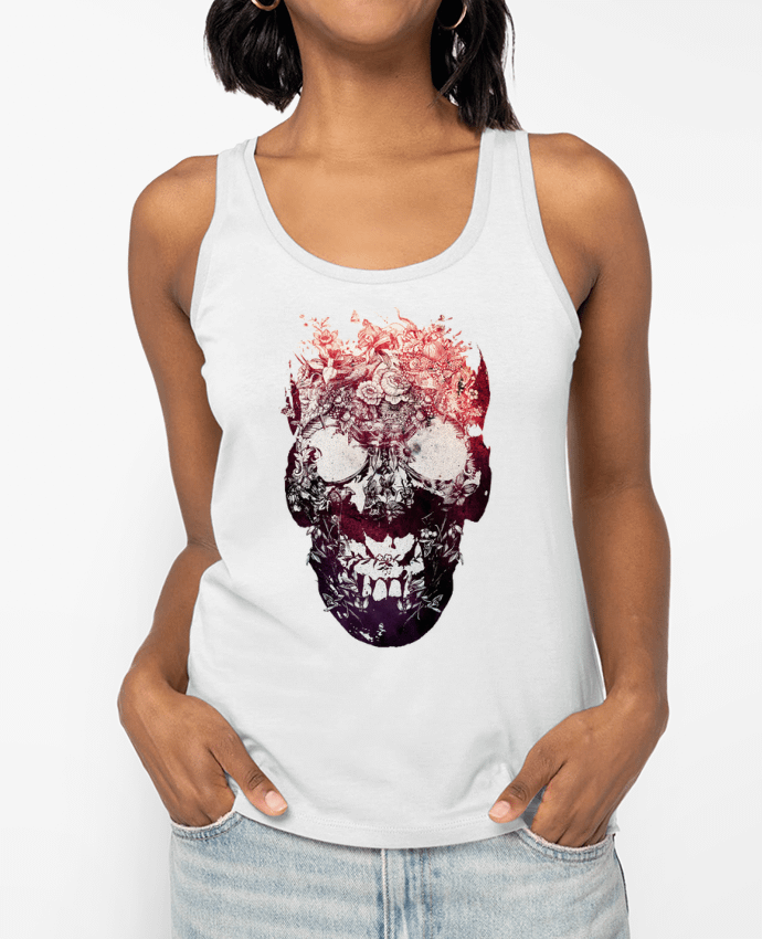 Débardeur Floral skull Par ali_gulec