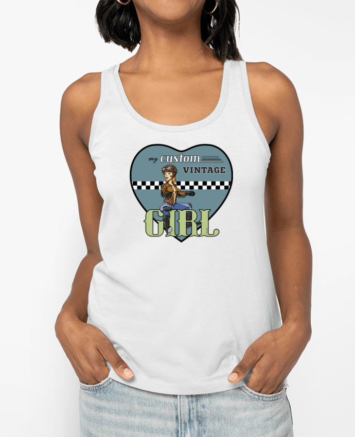 Débardeur écoresponsable femme My custom vintage girl Par 