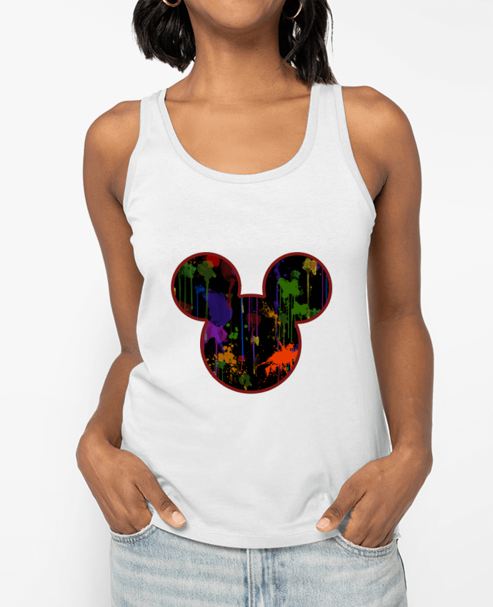 Débardeur Tete de Mickey version noir Par Tasca