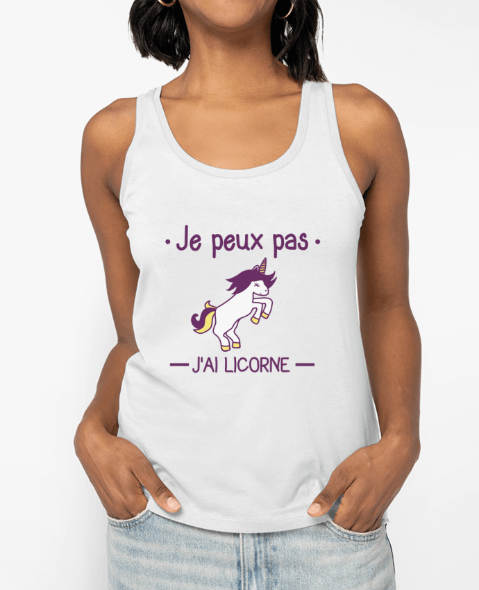 Débardeur Je peux pas j'ai licorne Par Benichan