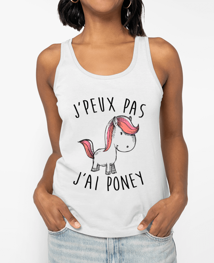 Débardeur Je peux pas j'ai poney Par FRENCHUP-MAYO