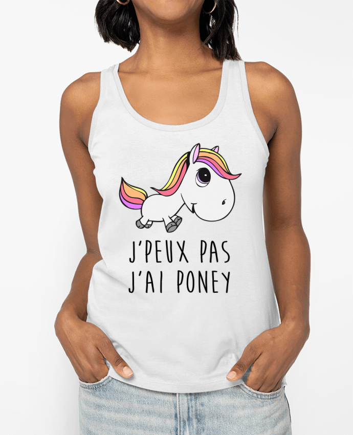Débardeur Je peux pas j'ai poney Par FRENCHUP-MAYO