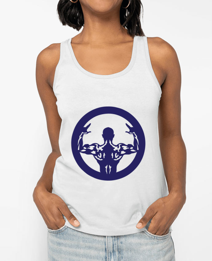Débardeur bodybuilding musculation logo biceps pose Par Achille