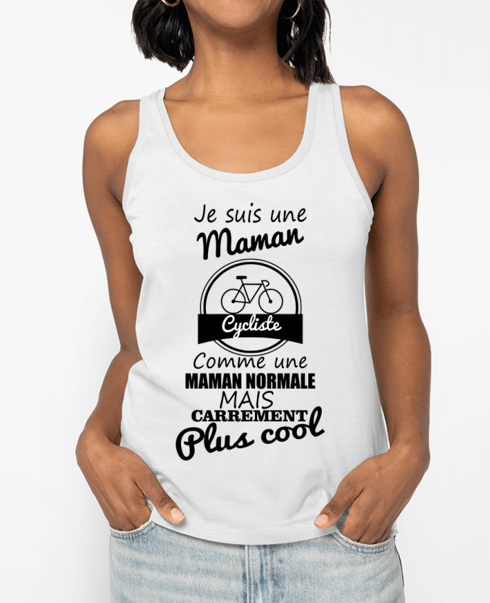 Débardeur Je suis une maman cycliste comme une maman normale mais carrément plus cool Par Benichan