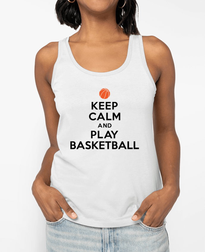 Débardeur Keep Calm And Play Basketball Par Freeyourshirt.com