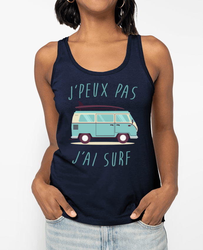 Débardeur Je peux pas j'ai surf Par FRENCHUP-MAYO