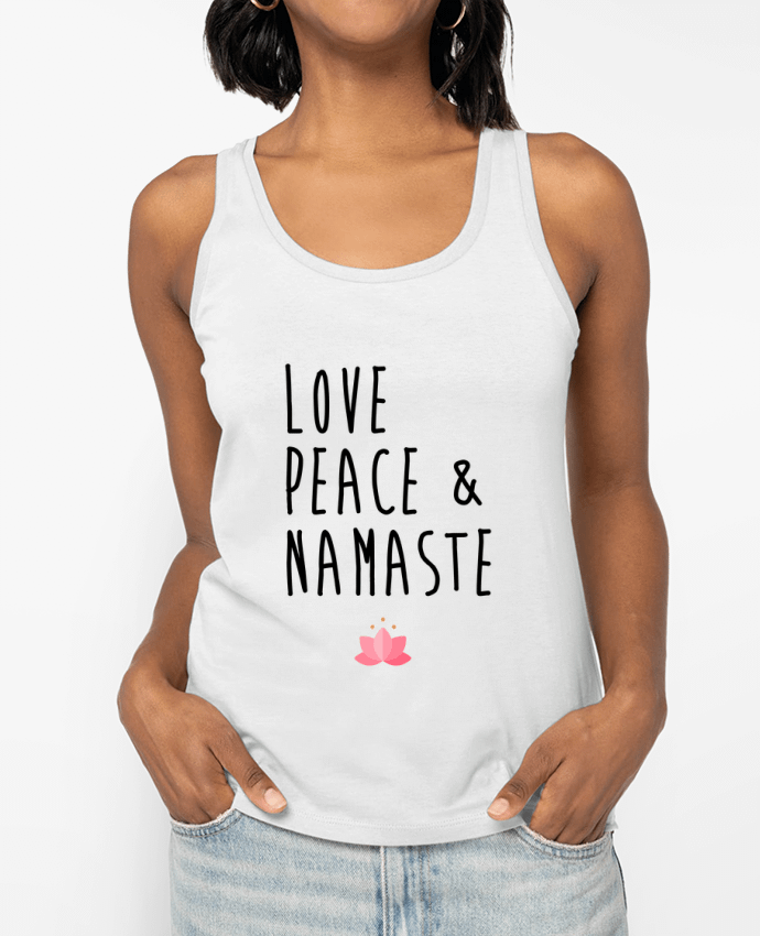 Débardeur Love, Peace & Namaste Par tunetoo