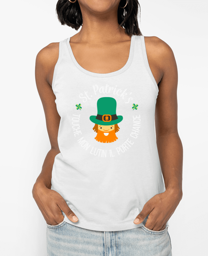 Débardeur Saint Patrick, Touche mon lutin il porte chance Par tunetoo