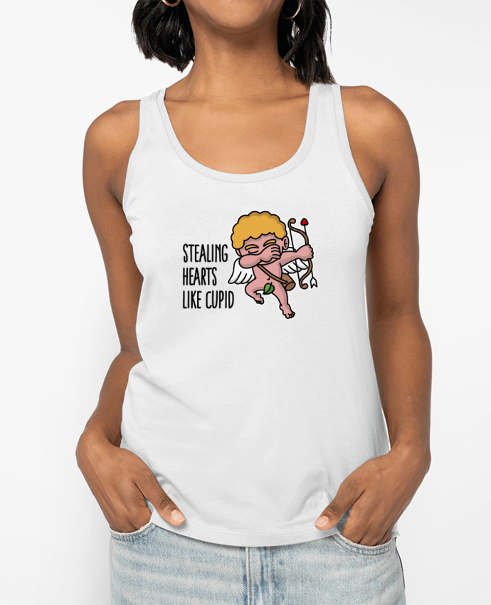 Débardeur écoresponsable femme Stealing hearts like cupid Par LaundryFactory
