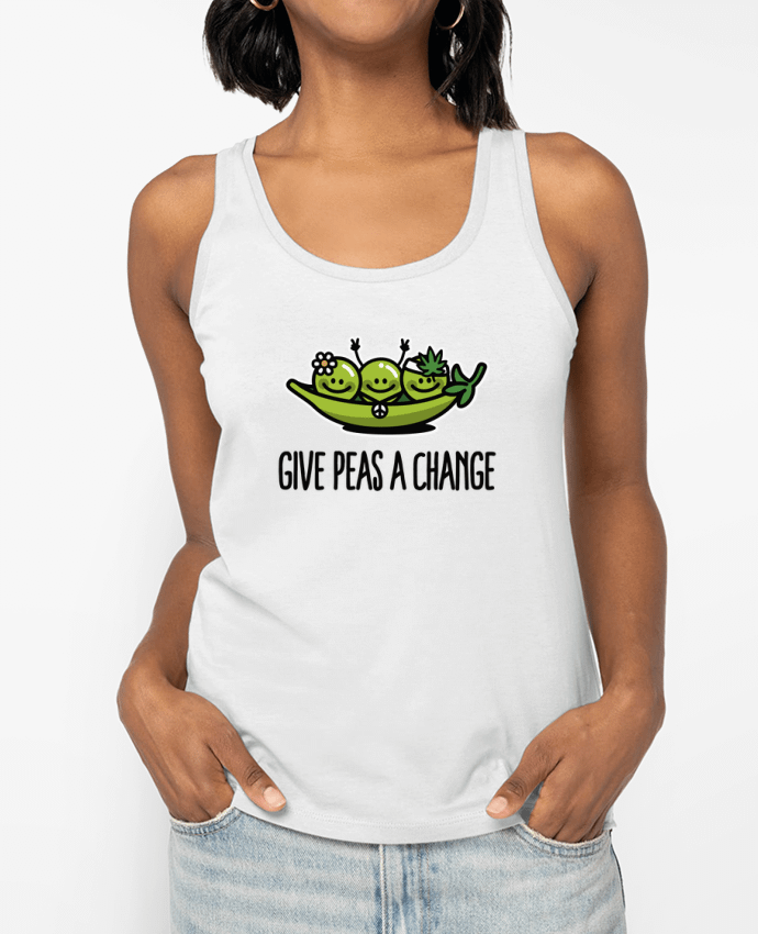 Débardeur Give peas a change Par LaundryFactory