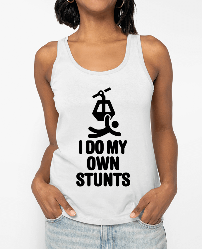 Débardeur I DO MY OWN STUNTS TELESKI Black Par LaundryFactory