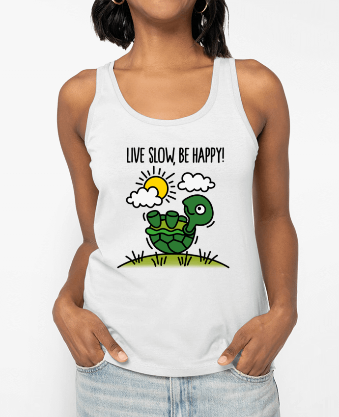 Débardeur LIVE SLOW BE HAPPY Par LaundryFactory