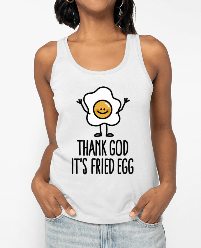 Débardeur THANK GOD ITS FRIED EGG Par LaundryFactory