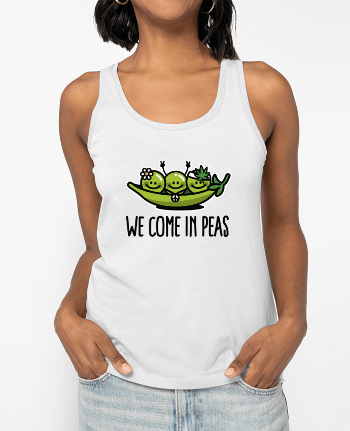 Débardeur WE COME IN PEAS Par LaundryFactory