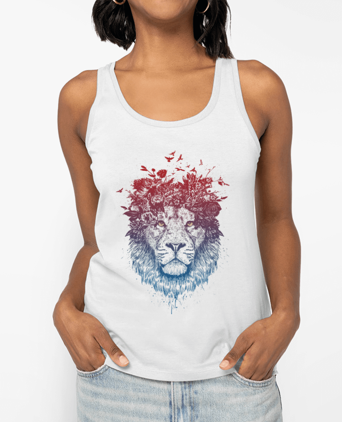 Débardeur Floral lion III Par Balàzs Solti