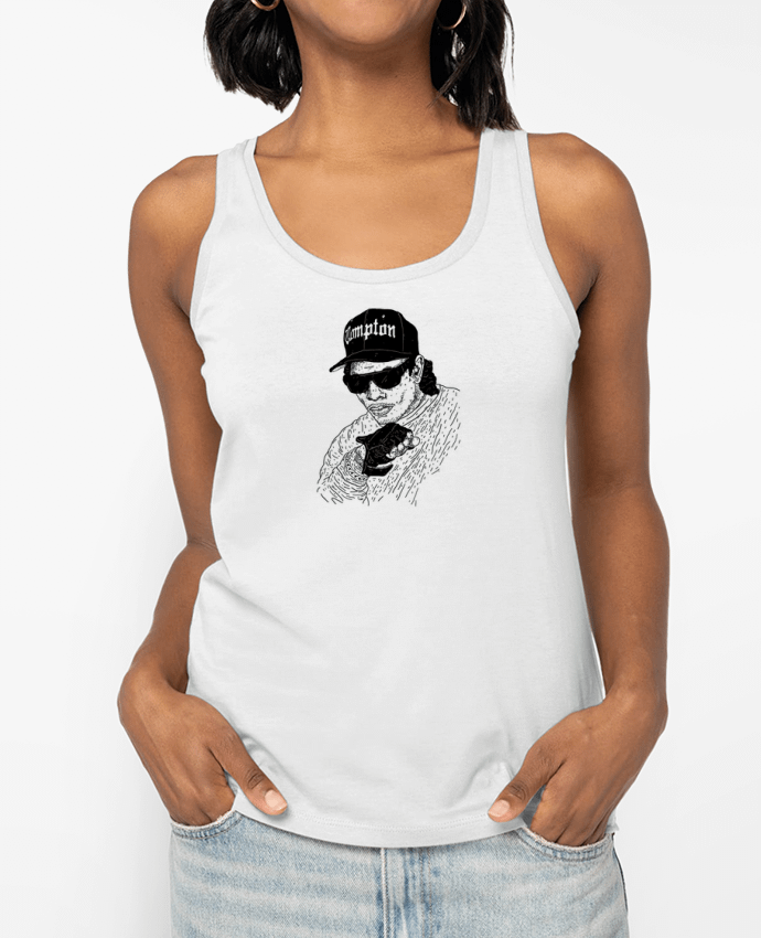 Débardeur écoresponsable femme Eazy E Rapper Par Nick cocozza