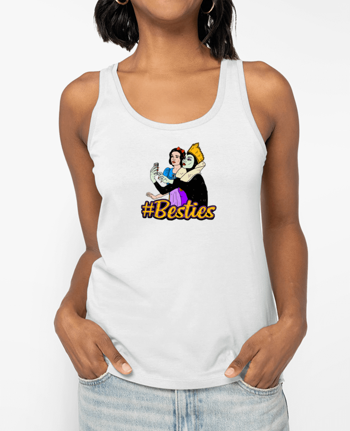Débardeur écoresponsable femme Besties Snow White Par Nick cocozza