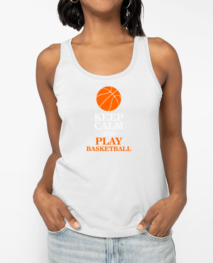 Débardeur Keep calm and play basketball Par Original t-shirt