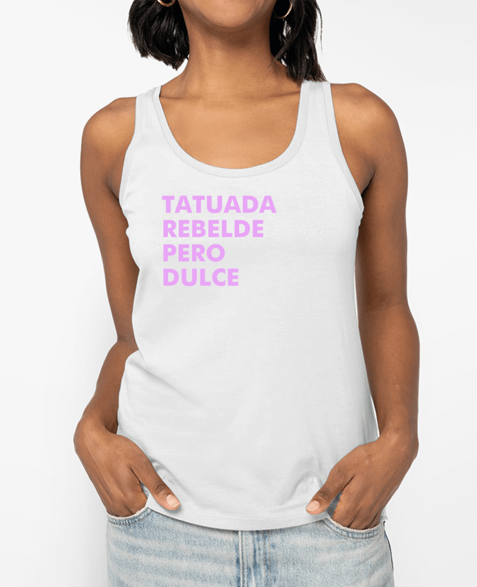 Débardeur Tatuada rebelde pero dulce Par tunetoo