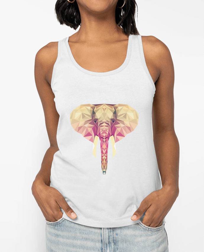 Débardeur Elefante poligonal Par color indigo