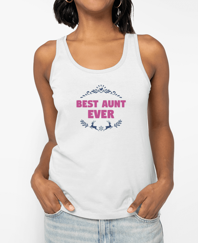 Débardeur Christmas - Best Aunt Ever Par tunetoo