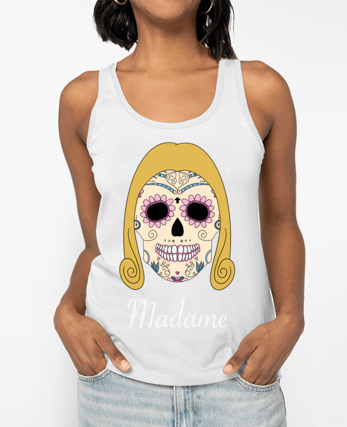 Débardeur Calavera Madame Par Mx ARTificiel