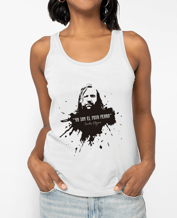 Débardeur écoresponsable femme El Puto Perro Sandor Clegane Par Soul Dragon