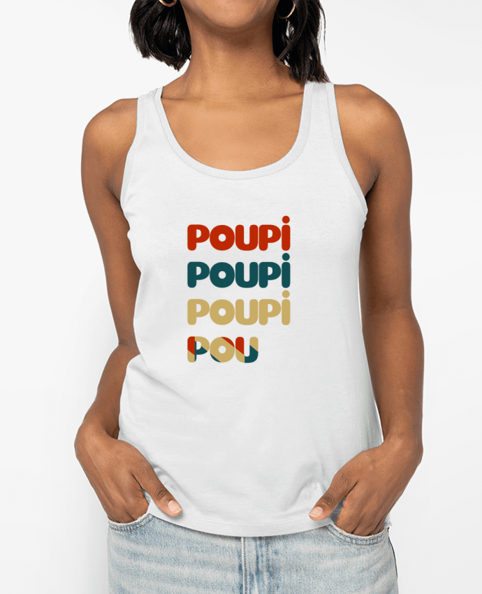 Débardeur écoresponsable femme Poupi Poupi Poupi Pou Par Le petit monde de Kélyan