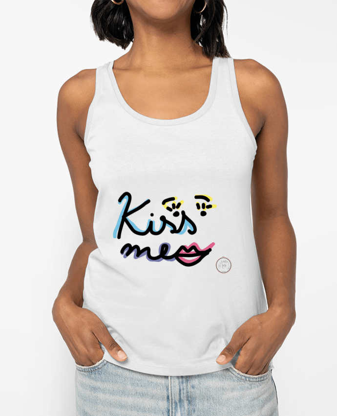 Débardeur Kiss me Par Juanalaloca