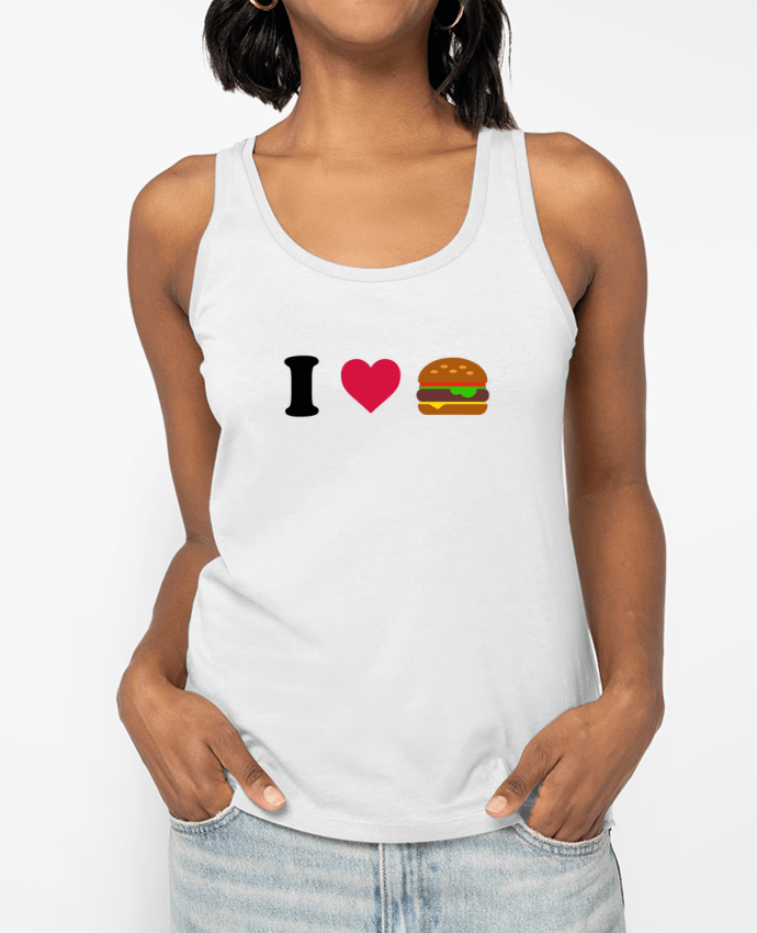 Débardeur I love burger Par tunetoo