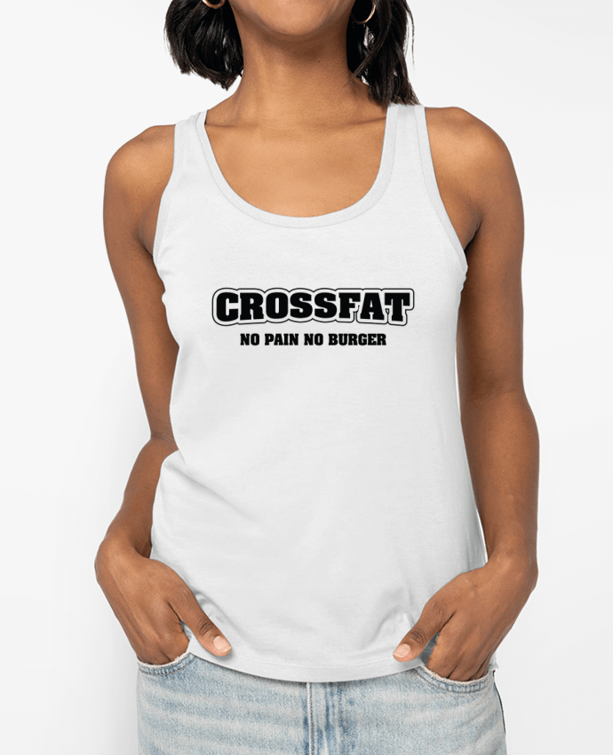 Débardeur Crossfat - No pain no burger Par tunetoo