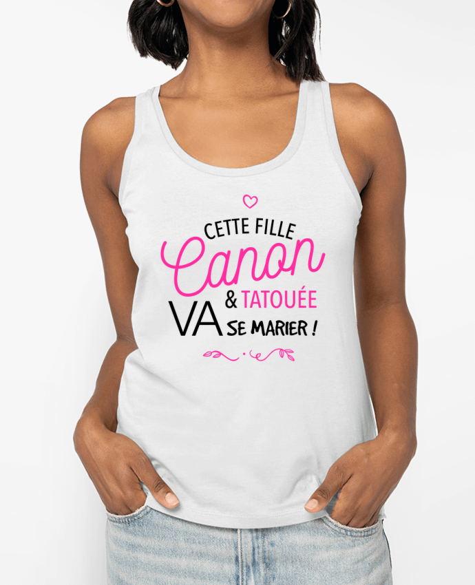 Débardeur Cette fille canon et tatouée va se marier! Par La boutique de Laura