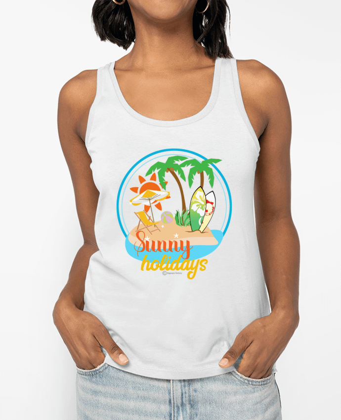 Débardeur Sunny holidays - modèle t-shirt clair Par bigpapa-factory