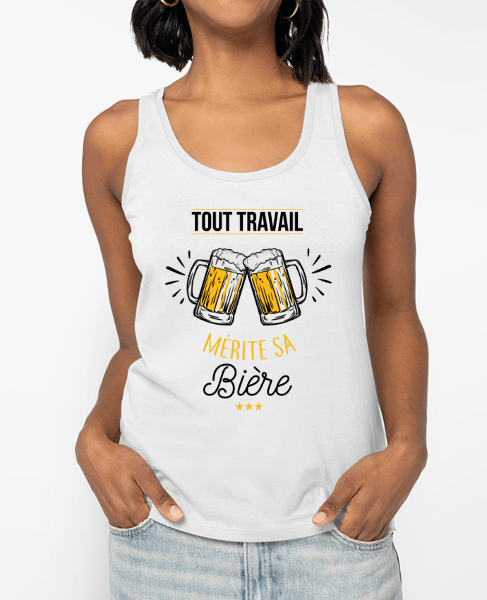 Débardeur Tout travail mérite sa bière Par La boutique de Laura
