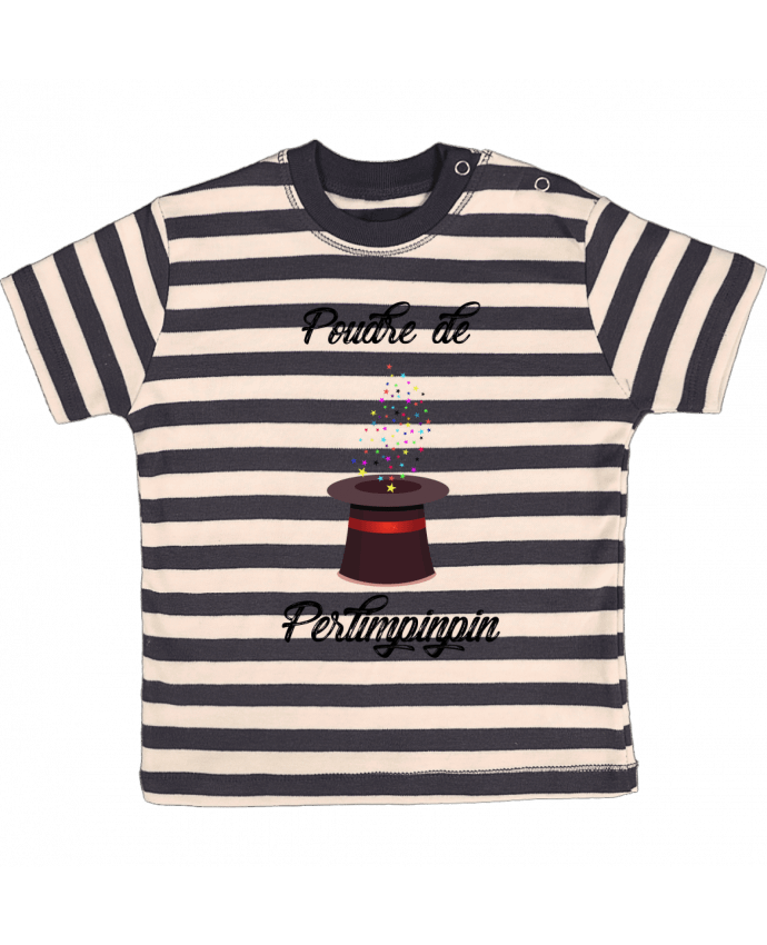 T-shirt baby with stripes Poudre de Perlimpinpin VS Merlin by tunetoo