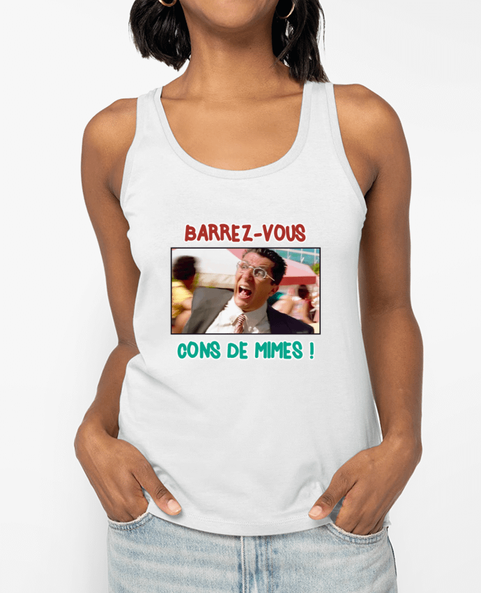 Débardeur Barrez-vous cons de mimes ! Par La boutique de Laura