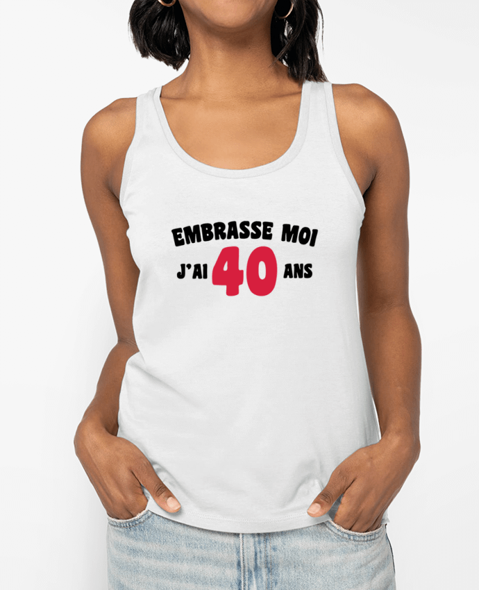 Débardeur Embrasse moi j'ai 40 ans Par tunetoo
